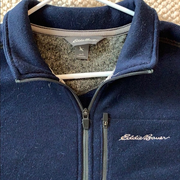 L Eddie Bauer Quarter Zip - Picture 2 of 2